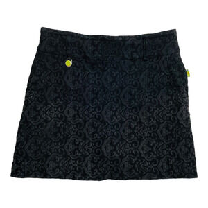 🍀 Swing Control Black Ombré Damask Pattern Golf Skort Women’s Size 6